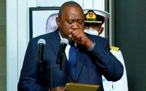 Is President Uhuru Okay?" - Watch Video Of Him Coughing Persistently (Video).