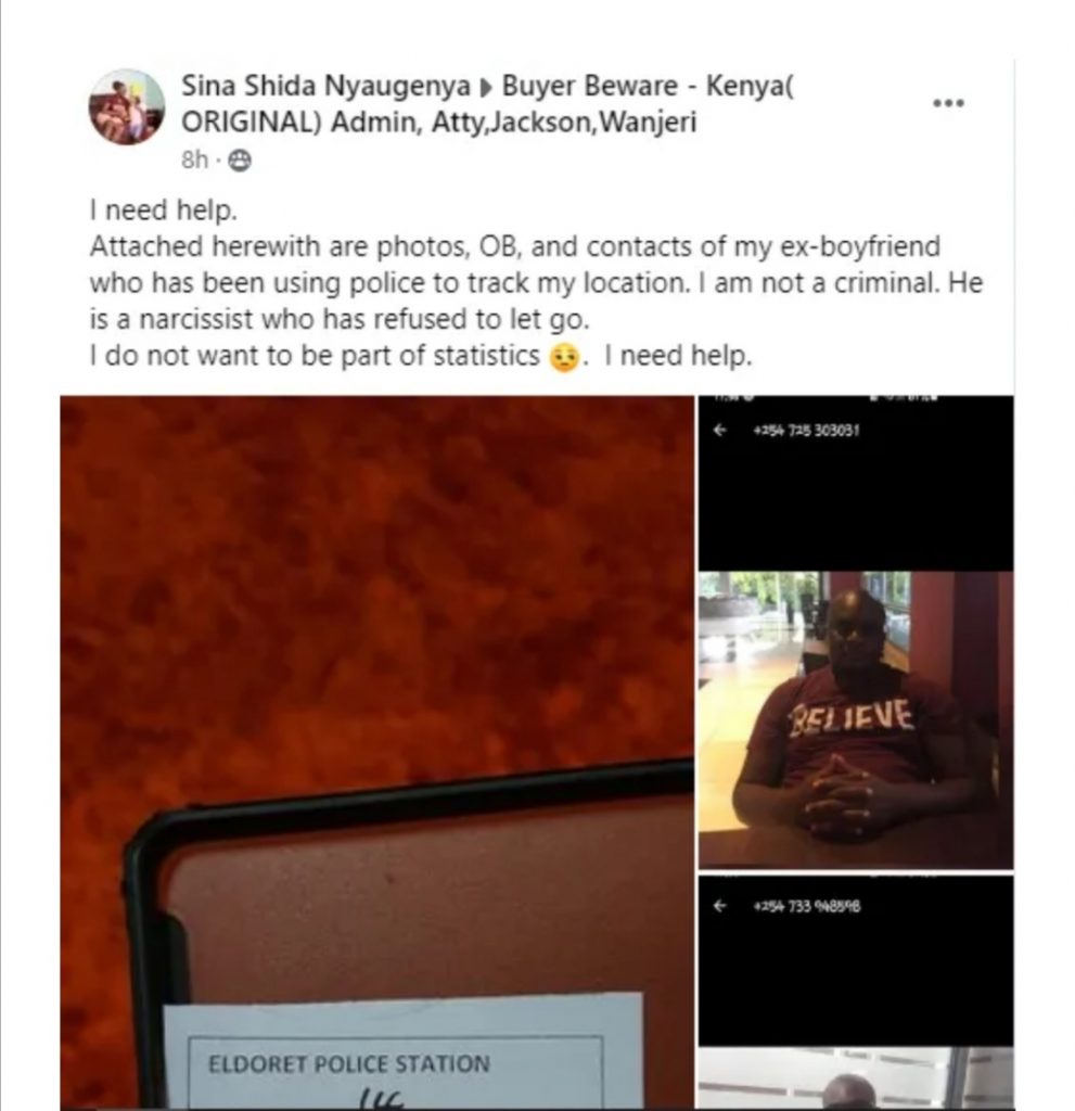 "My Ex-Boyfriend Might Kill Me."- Kenyan Lady Begs For Help(PHOTOs).