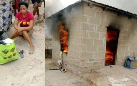 Lady Sets Ablaze Her Boyfriend’s House After A Misunderstanding.