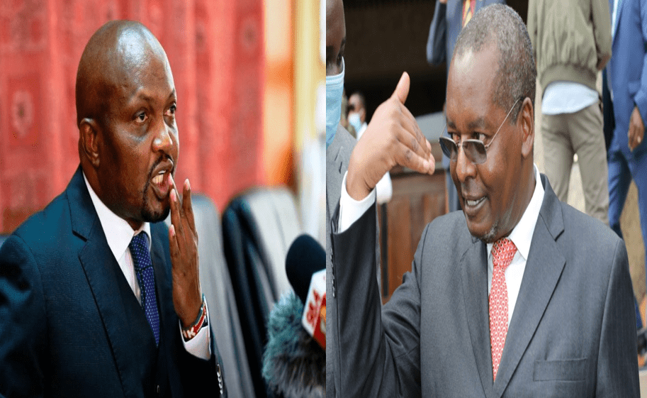 Moses Kuria hits out at Kimunya after being summoned to answer for misconduct during BBI vote