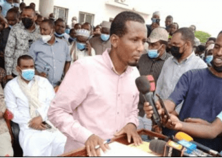 Wajir Deputy Governor AHMED ALI MUKTAR is sworn in as Governor after the impeachment of MOHAMED ABDI