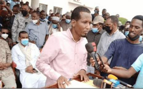 Wajir Deputy Governor AHMED ALI MUKTAR is sworn in as Governor after the impeachment of MOHAMED ABDI