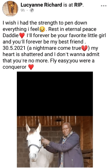 KALEMBE NDILE’s beautiful daughter and the emotional tribute she paid to Daddie – Heart-breaking (PHOTOs)