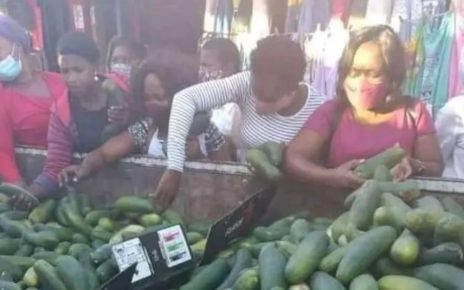 See Why Kenyan Ladies Are Buying Cucumbers At An Alarming Rate; They Really Love It