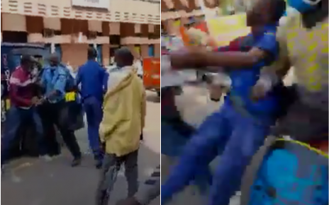 Hilarious! Matatu driver badly beats 2 policemen single-handedly in Kisumu, (VIDEO).