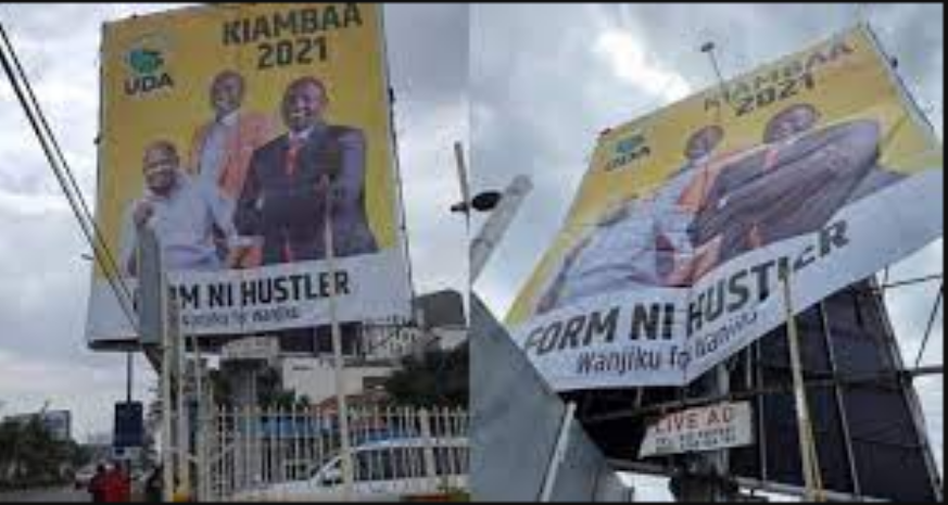 UHURU’s family Demands UDA billboard on their land removed ASAP