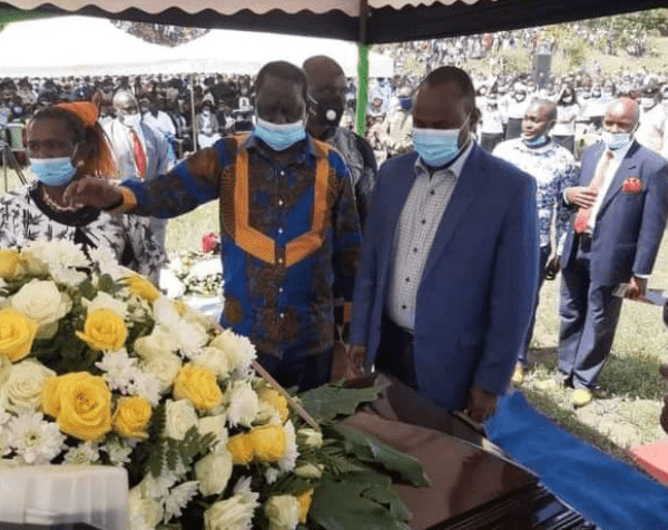 Raila and Kalonzo Musyoka lead leaders in bidding farewell to the late Kalembe Ndile