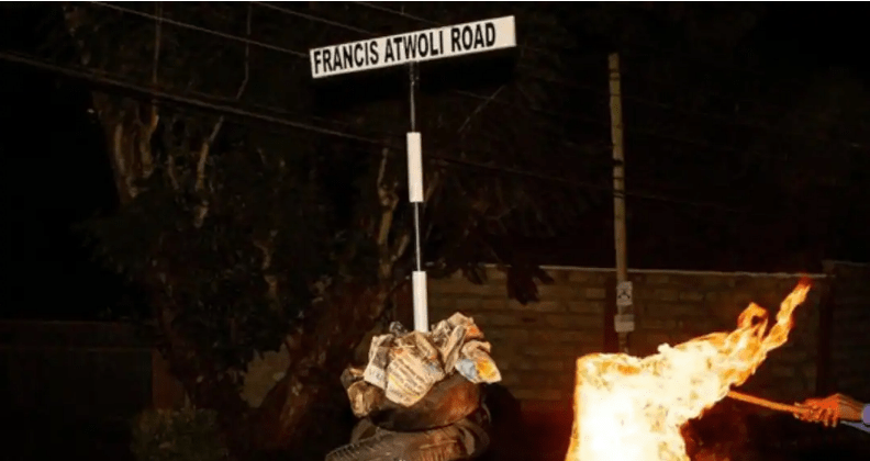 Francis Atwoli Curses Vandals Who Destroyed His Road Signage