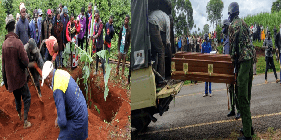 Drama in Muranga as Children Stop Father’s Burial Over Property Row with Step Mother