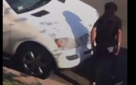 Randy Couple caught on Camera almost having SEX in public,Neighbour pours water on them– Hilarious(WATCH)