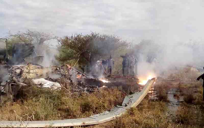Details of what caused the KDF chopper to crash and kill 10 soldiers in Kajiado