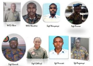 KDF soldiers who died in Kajiado chopper crash