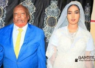 Old Mzee shamelessly marries a young girl old enough to be his granddaughter (PHOTOs).