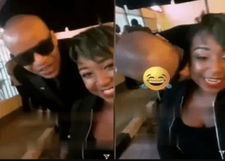 Mali ya umma? BETTY KYALLO shares video with rapper PREZZO, he even kissed her cheeks.