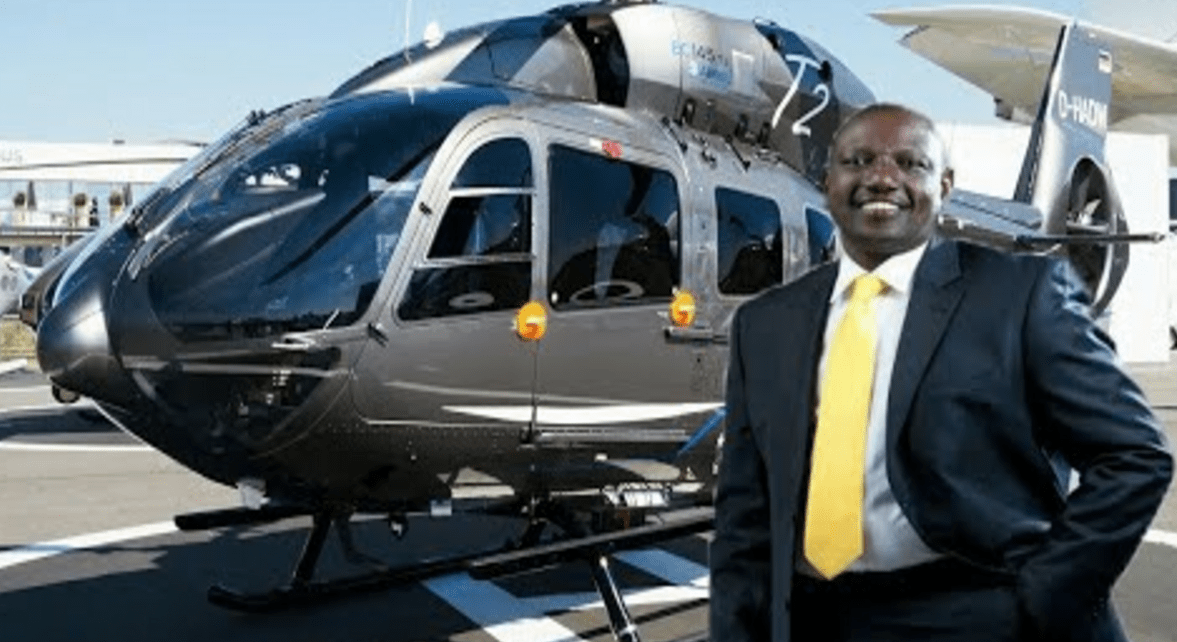 Deputy president RUTO instructs his aides to prepare his H145 Helicopter to fly him to Uganda