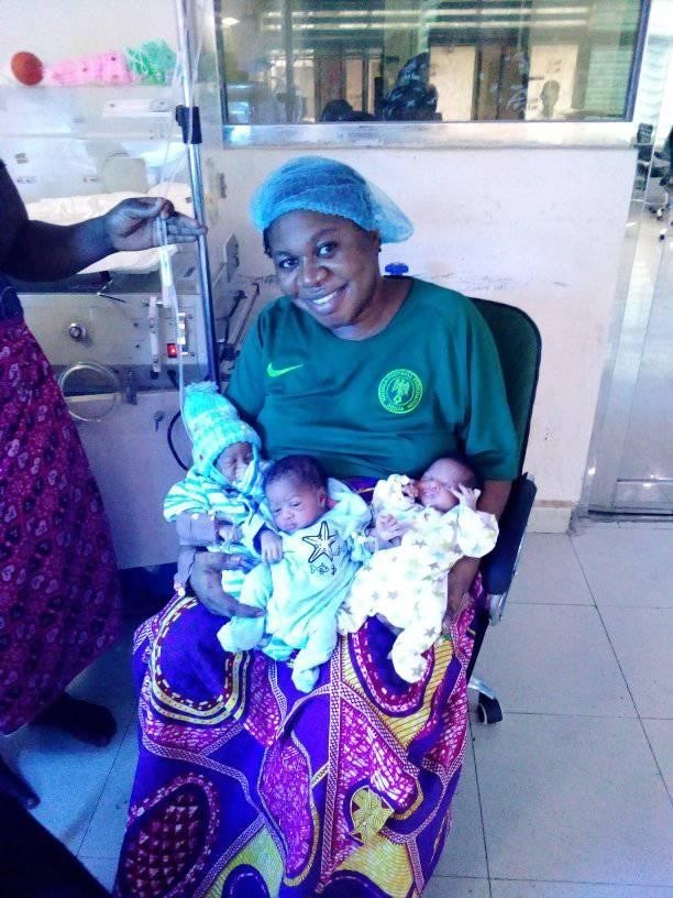 Woman gives birth to triplets after 9 years of insults and ridicule (PHOTOs).