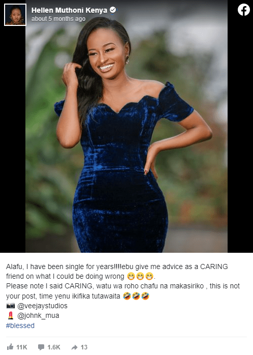 What Am I Doing Wrong?. Inooro's Hellen Muthoni Laments Lacking a Husband