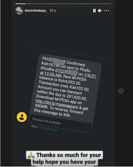 Jalang’o Fires Warning Shot At Vincent Mboya Over Sh18K Donation