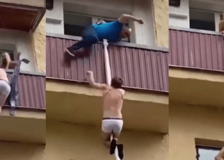 Bibi ya wenyewe ni sumu: Man runs for his dear life after he was busted in another mans Bedroom (VIDEO).