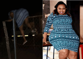 Truth about photo of Senator MILLICENT OMANGA jumping over Kasarani Police Station’s GATE at night.