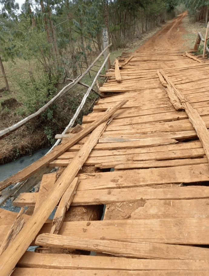 This is a bridge in Kesses – The area MP SWARUP MISHRA is ‘eating’ taxpayer’s money in Nairobi (PHOTOs)