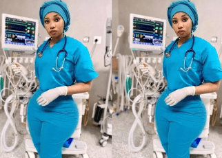 PHOTO of the curvy nurse with bottle shaped figure that has broken the internet – Every man wants an injection