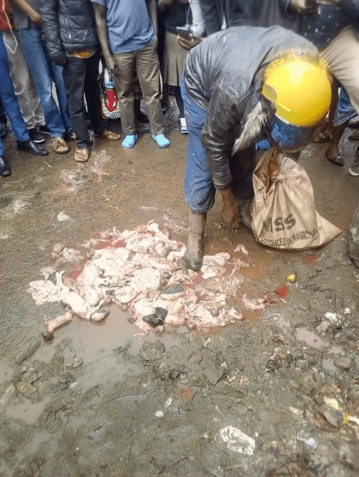 Drama in Kayole as Mutula seller caught carrying nyama 'soft soft'
