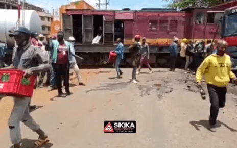 Train Ferrying Fuel Hits a Coca-Cola Lorry at Karatina Town, Residents Enjoy Free Soda
