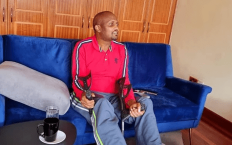 Watch Moses Kuria walking unaided after accident for the first Time[Video]