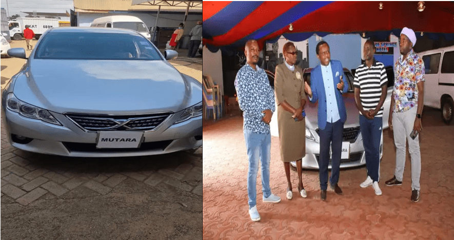 Kikuyu gospel Artist, DENNIS MUTARA, gifted a brand new Mark X after recovering from alcoholism (PHOTOs).