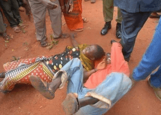 Drama in Kaharati- Murang'a County as two people, husband and wife laugh continuously since morning.