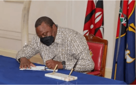 president Uhuru Signs Law Denying Mpango wa Kandos Inheritance