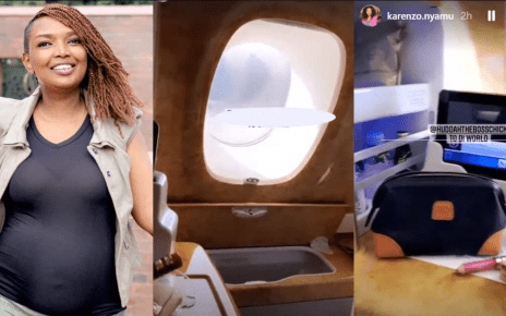 Samidoh's baby mama karen nyamu flies business class from Turkey to Kenya