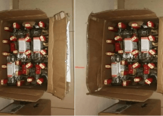 2 men arrested in Langata packaging fake , Black Ice,Gilbeys and Balozi alcoholic brands – Mnakunywa sumu! (PHOTOs).