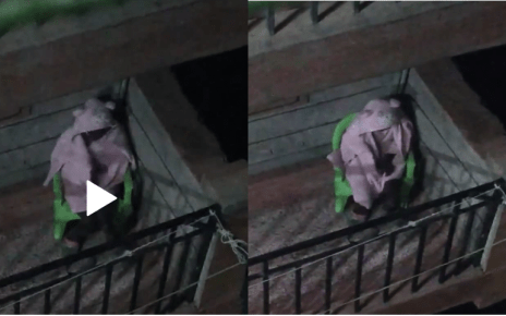 SHAME as single mother leaves 7-year-old daughter in the cold at night and goes clubbing – Neighbour shares heart-breaking video.