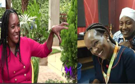 Inooro FM Presenter, Karwimbo Teaches Waithira Muithirania How To Ride a Bike PHOTOS