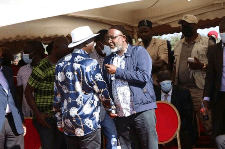 Kenyans React As Photos Of UDA Ally Mithika Linturi And Raila Odinga In Yesterday's Event Surface