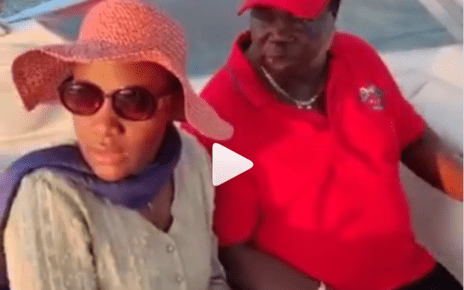 Soft life: MARY KILOBI shares a video cruising in a yacht with her MZEE husband, FRANCIS ATWOLI! -The mzee really enjoys life (WATCH).