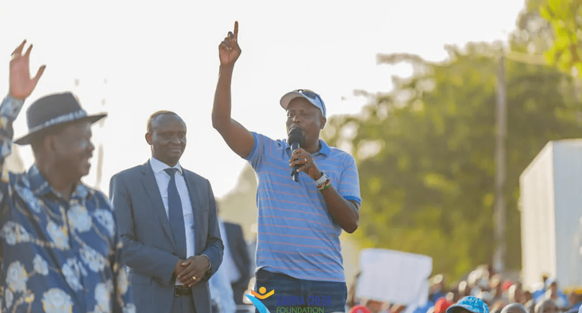 Other Kenyans claimed that she was crying because the rally was poorly attended despite the money she had spent on mobilisation. However in a tweet on Monday, Sabina revealed what happened and why many thought she was crying. “So funny how people translate things, who can’t clearly see I was adjusting my MASK and these guys are making a way for me? “Thank you all for your support during the Ihura Stadium #AzimioMtaaniMuranga @RailaOdinga karibu Murang’a tena.Nawapenda. #Ngaimbere#PeaceAndLove,” Sabina stated.