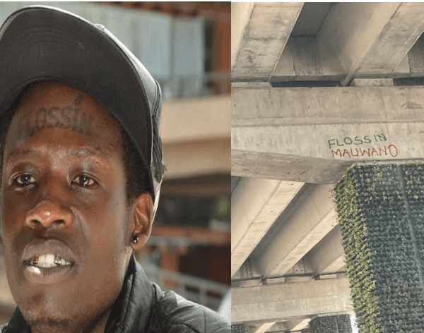Meet Flossin Mauwano: City’s faceless, famous king of grafitti - writes name on Nairobi Expressway